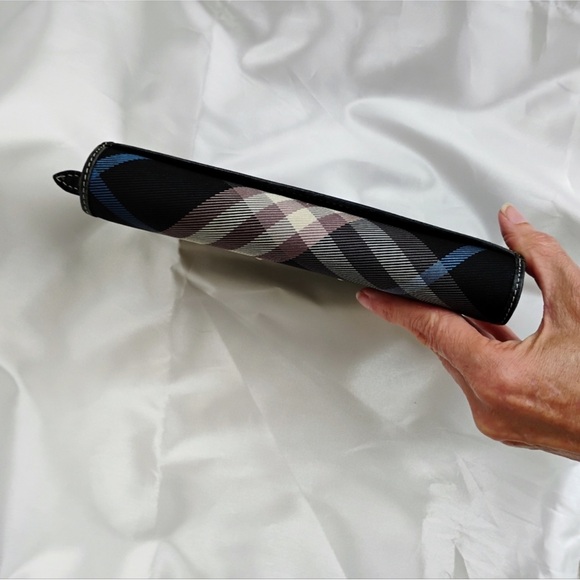 EUC Burberry Blue Label Blue Plaid Long Wallet - Picture 5 of 10
